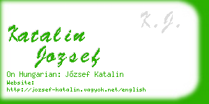 katalin jozsef business card