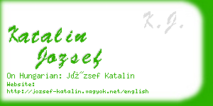 katalin jozsef business card